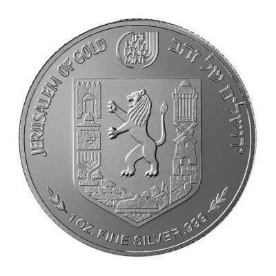 Mura di Gerusalemme - Moneta d'argento da collezione da 1 Oz.