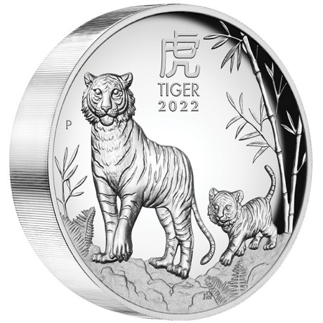 Tigre Lunare Australiana - Moneta d'argento da collezione da 5 Oz.