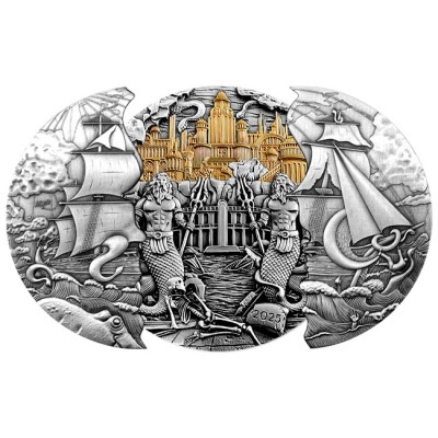 Atlantis - Moneta da collezione d'argento da 5 once (consegna 30.5.2025)