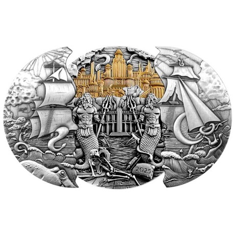 Atlantis - Moneta da collezione d'argento da 5 once (consegna 30.5.2025)