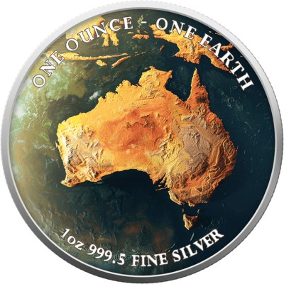 Terra - 1 Oz - Australia - Moneta d'argento da collezione
