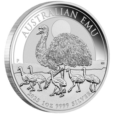 Emu australiano (2025) - Moneta d'argento da investimento da 1 Oz.
