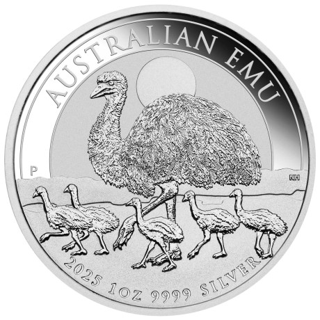 Emu australiano (2025) - Moneta d'argento da investimento da 1 Oz.