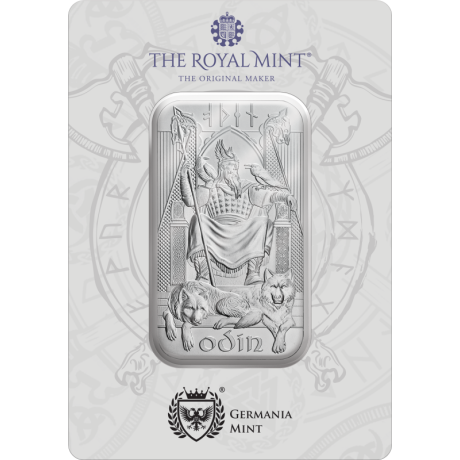 Divinità norrene - Odino - 1 Oz - lingotto d'argento da investimento