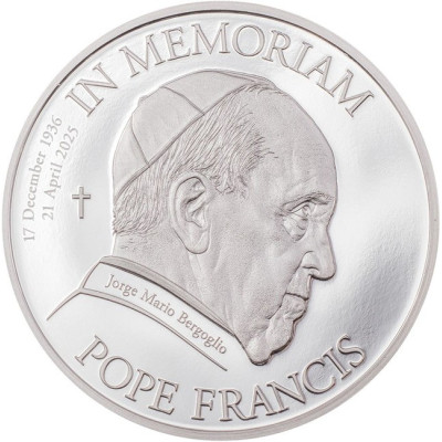 Papa Francesco - Moneta da collezione d'argento da 1 Oz