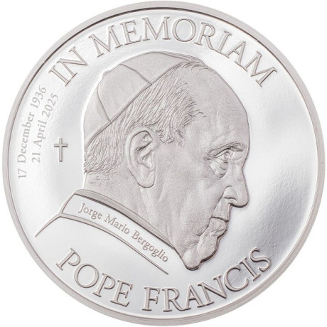Papa Francesco - Moneta da collezione d'argento da 1 Oz