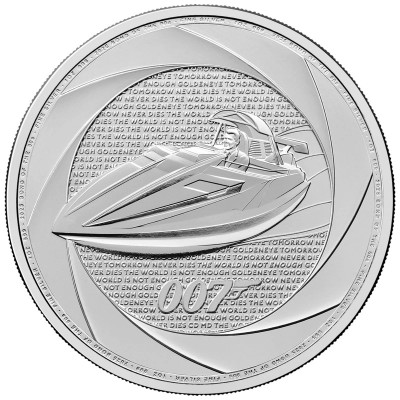 Sei decenni di 007 (90´s) - James Bond - 1 Oz - moneta d'argento da investimento