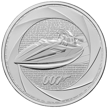 Sei decenni di 007 (90´s) - James Bond - 1 Oz - moneta d'argento da investimento