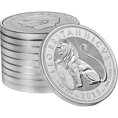 Leone britannico (2025) - 1 Oz - moneta d'argento da investimento