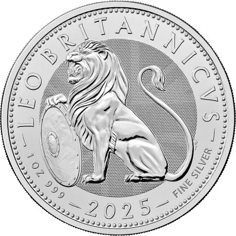 Leone britannico (2025) - 1 Oz - moneta d'argento da investimento