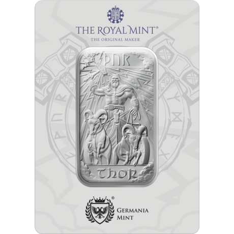 Divinità norrene - Thor - 1 Oz - lingotto d'argento da investimento