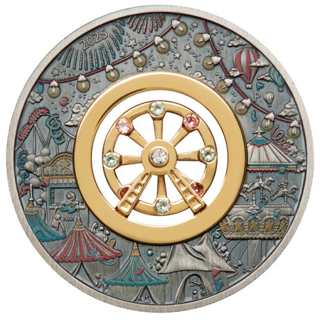 Ruota panoramica (2025) - Moneta da collezione d'argento da 2 Oz.