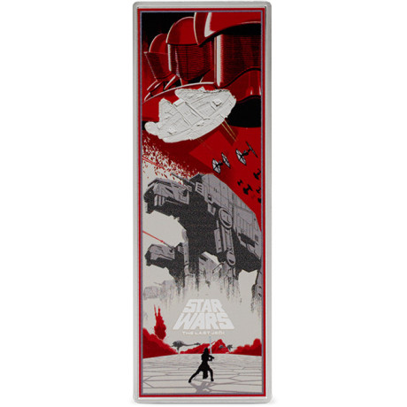 Star Wars: Gli Ultimi Jedi (2025) - Moneta da collezione d'argento da 3 Oz.