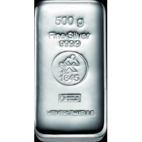 Heimerle + Meule - 500 g - lingotto d'argento da investimento