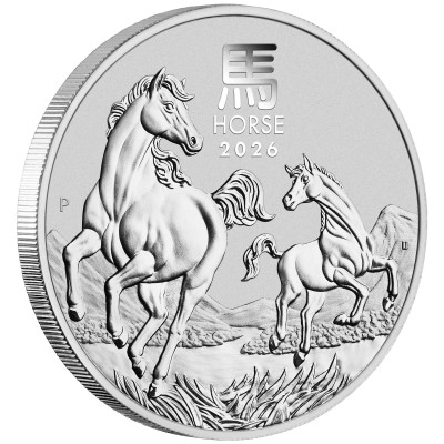 Cavallo Lunare (2026) - 1 Oz - moneta d'argento da investimento