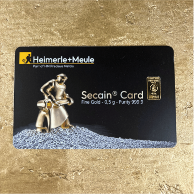 Heimerle + Meule - 0,5 g - lingotto d'oro da investimento