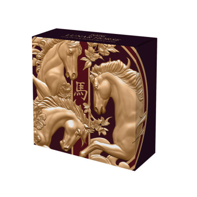 Triplo Cavallo Lunare (2026) -5 Oz d'argento da collezione