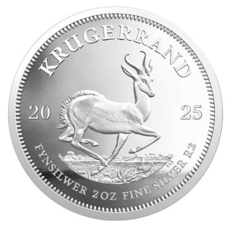 Krugerrand (2025) - 2 Oz - moneta d'argento proof da collezione