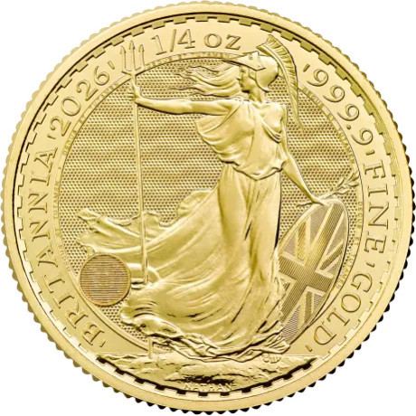 Britannia (2026) - Moneta d'oro da 1/4 di oz.