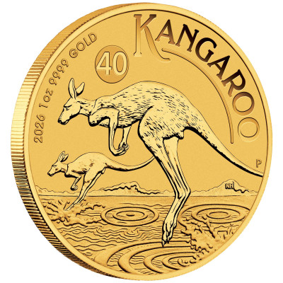 Canguro australiano (2026) - Moneta d'oro da 1 Oz