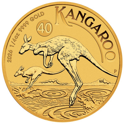 Canguro australiano (2026) - 1/4 Oz - moneta d'oro da investimento