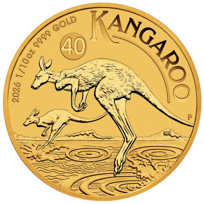 Canguro australiano (2026) - 1/10 Oz - moneta d'oro da investimento