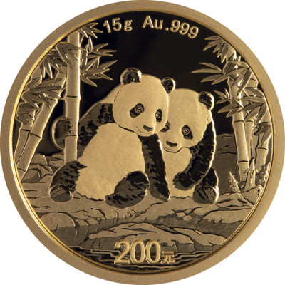 Panda (2026) - 15g - moneta d'oro da investimento