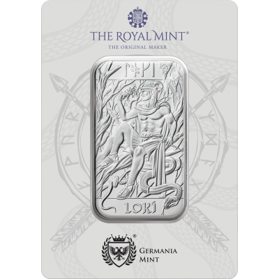 Divinità nordiche - Loki - 1 Oz - lingotto d'argento da investimento