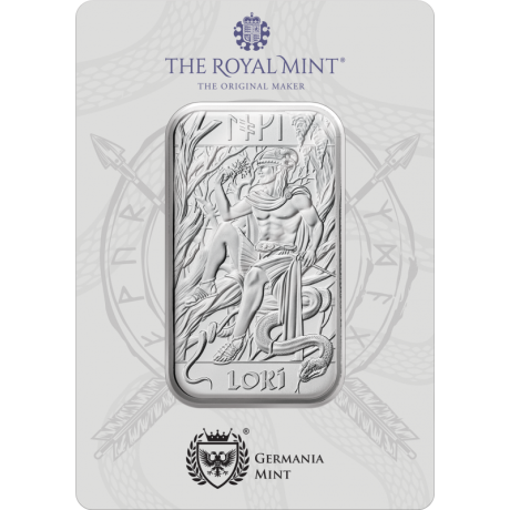 Divinità nordiche - Loki - 1 Oz - lingotto d'argento da investimento
