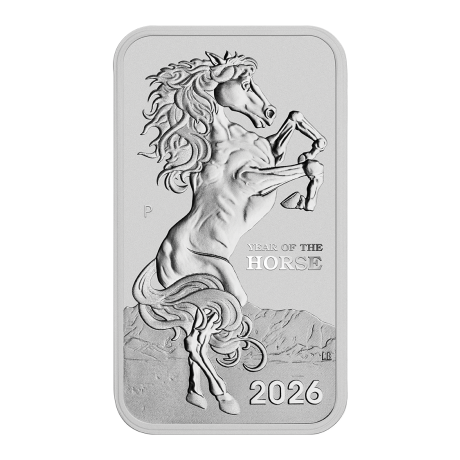 Cavallo Lunare Rettangolare (2026) - 1 Oz - moneta d'argento da investimento