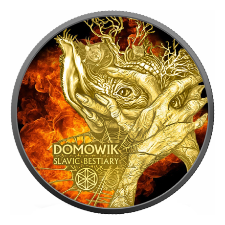 Fiabe Slave – Domowik – Spirito della Casa – 2 oz - Moneta da collezione d'argento da 2 Oz.