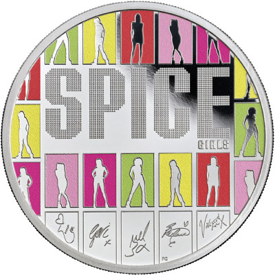 Spice Girls (2026) - Moneta da collezione d'argento da 1 Oz.