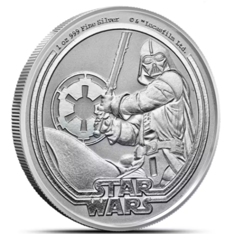 Guerre stellari Darth Vader (2026) - Moneta da investimento d'argento da 1 Oz.