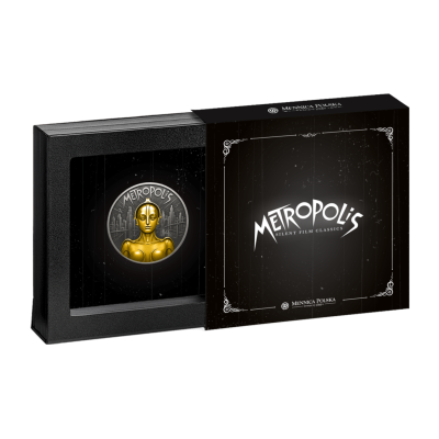Metropolis (2025), classici del cinema sillent - moneta d'argento da collezione