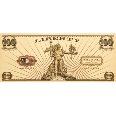 Liberty di St. Gaudens - Banconota d'oro 24 carati - Qualsiasi anno