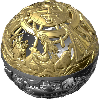 Mare e Superficie - Moneta d'argento da collezione da 2 Oz.