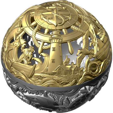 Mare e Superficie - Moneta d'argento da collezione da 2 Oz.