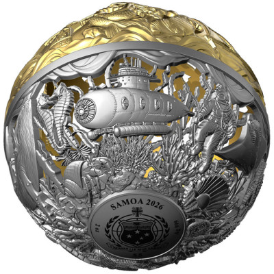 Mare e Superficie - Moneta d'argento da collezione da 2 Oz.