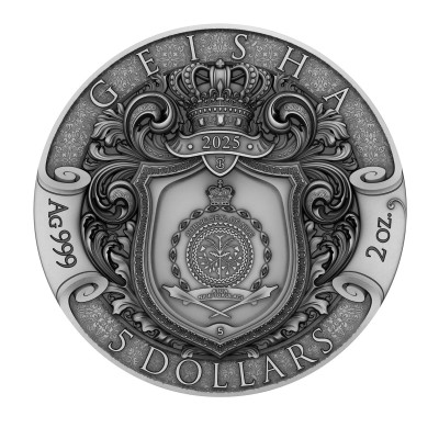 Geisha - Moneta da collezione d'argento da 2 Oz.