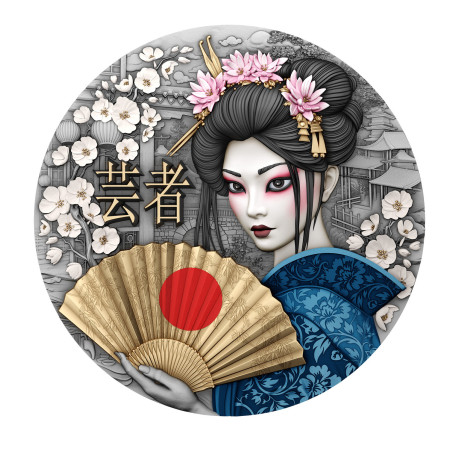 Geisha - Moneta da collezione d'argento da 2 Oz.
