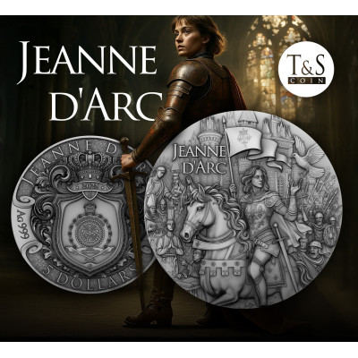 Giovanna d'Arco - Moneta d'argento da collezione da 2 Oz.