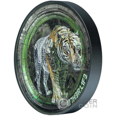 Tigre Altra Vita - Moneta d'argento da collezione da 3 Oz.
