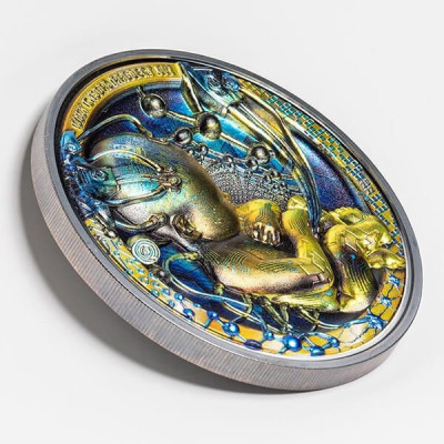 Baby Cyborg Revolution (2022) - Moneta da collezione d'argento da 3 Oz.