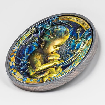 Baby Cyborg Revolution (2022) - Moneta da collezione d'argento da 3 Oz.