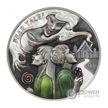 Hansel e Gretel (2021) - Moneta da collezione d'argento da 2 Oz.