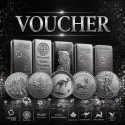 Buono regalo che offre uno sconto del 3% sull'acquisto di argento da investimento