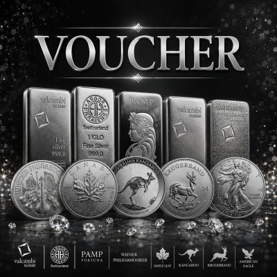 Buono regalo che offre uno sconto del 3% sull'acquisto di argento da investimento