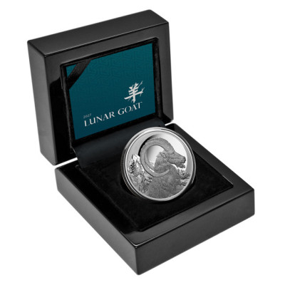 Lunar Goat (2027) - 1 Oz - moneta da collezione in argento