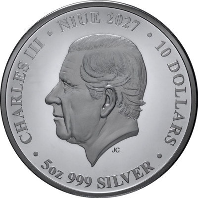 Lunar Goat (2027) - 5 Oz - moneta da collezione in argento proof