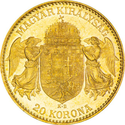Ungheria 20 Corona - moneta d'oro da investimento